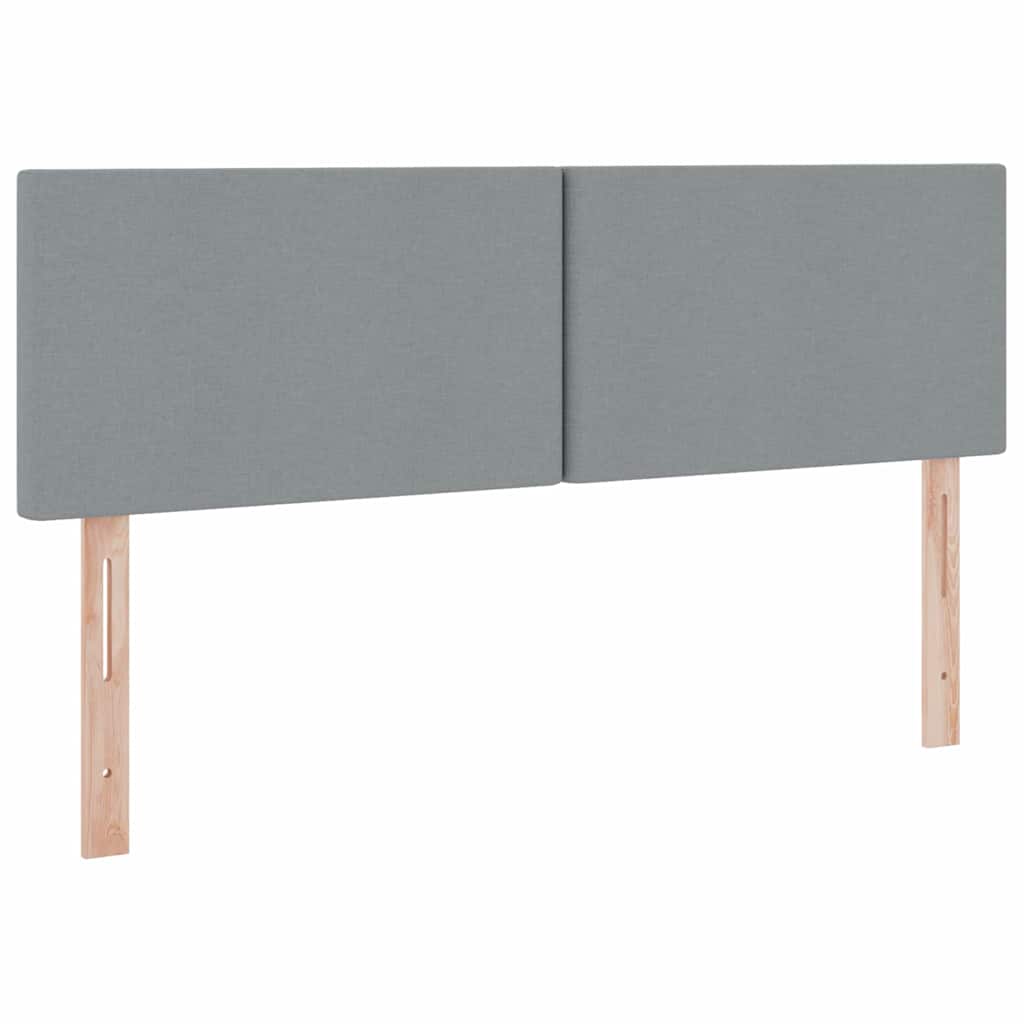 Opbergbed met matras Lichtgrijs 140 x 200 cm Bewerkt hout