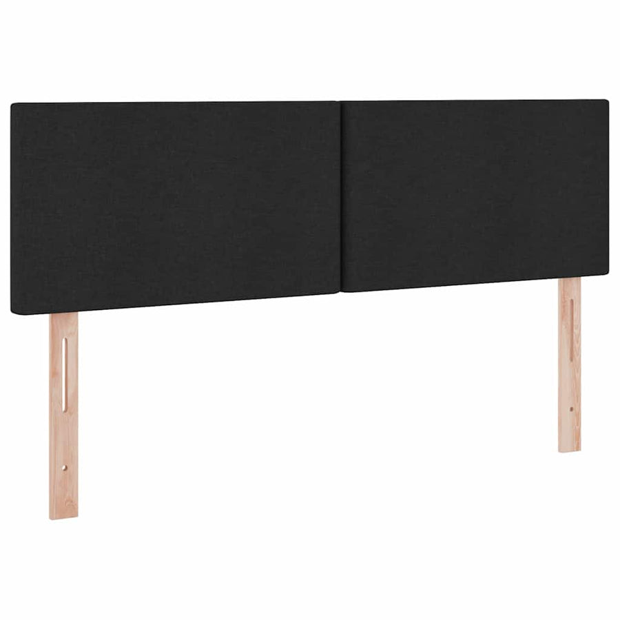 Opbergbed met matras met matras Zwart 140 x 200 cm Bewerkt hout