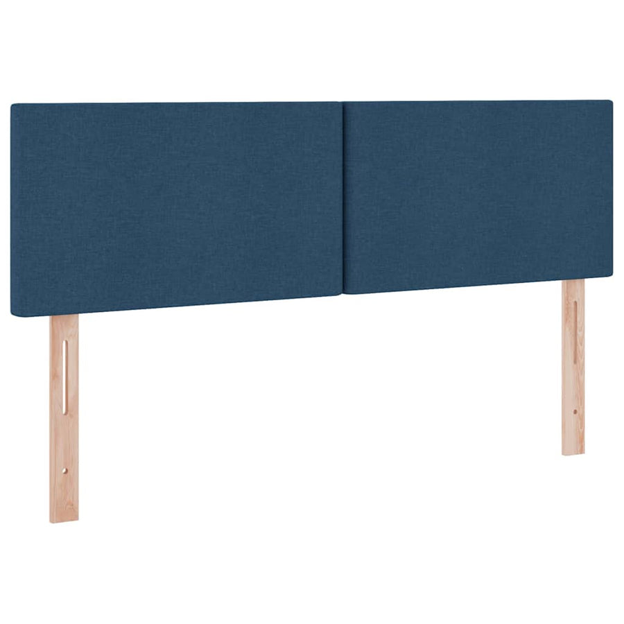 Opbergbed met matras met matras Blauw 140 x 200 cm Bewerkt hout