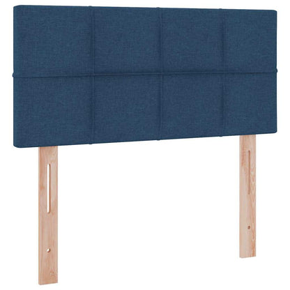Opbergbed met matras met matras Blauw 100 x 200 cm Bewerkt hout