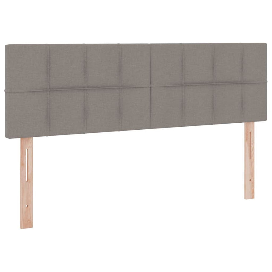 Opbergbed met matras met matras Taupe 140 x 200 cm Bewerkt hout
