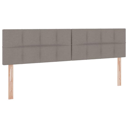Opbergbed met matras met matras Taupe 160 x 200 cm Bewerkt hout