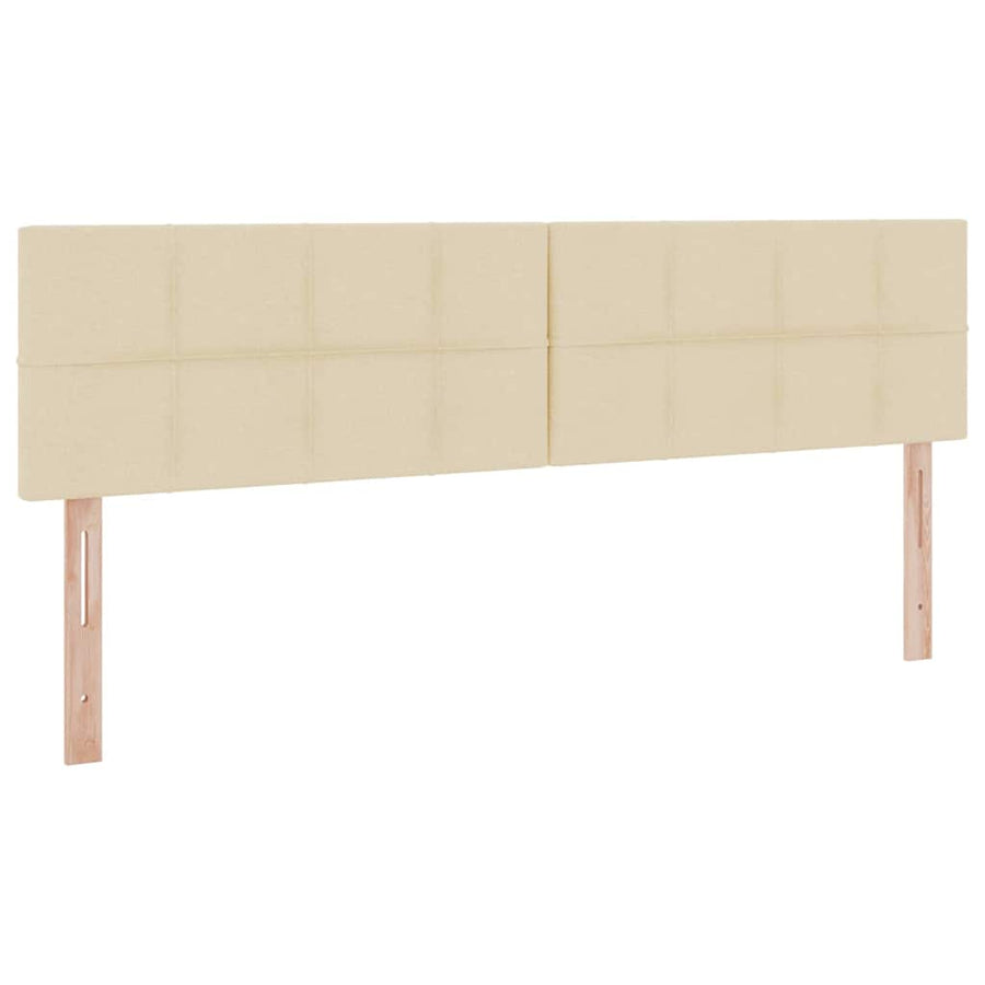 Opbergbed met matras met matras Crème 180 x 200 cm Bewerkt hout
