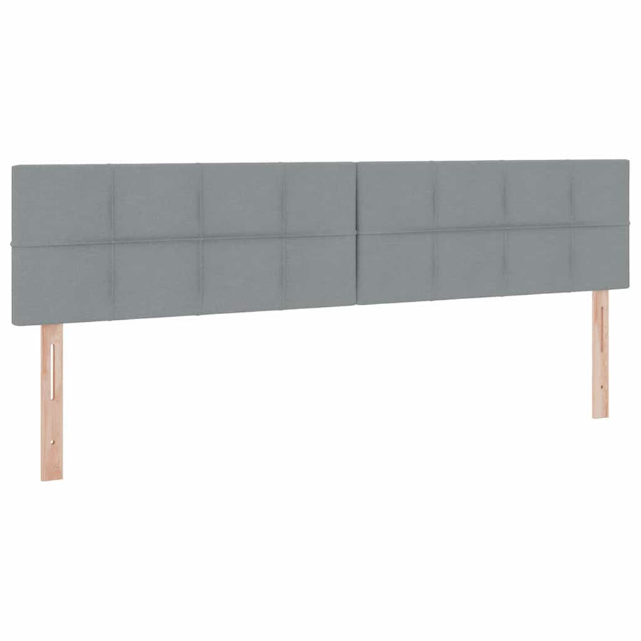 Opbergbed met matras Lichtgrijs 200 x 200 cm Bewerkt hout
