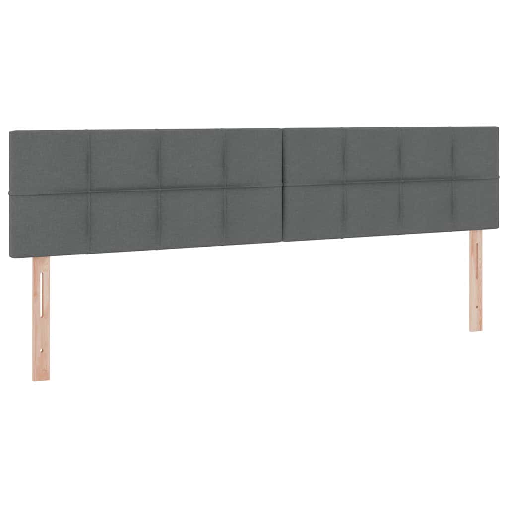 Opbergbed met matras Donkergrijs 200 x 200 cm Bewerkt hout