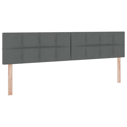 Opbergbed met matras Donkergrijs 200 x 200 cm Bewerkt hout