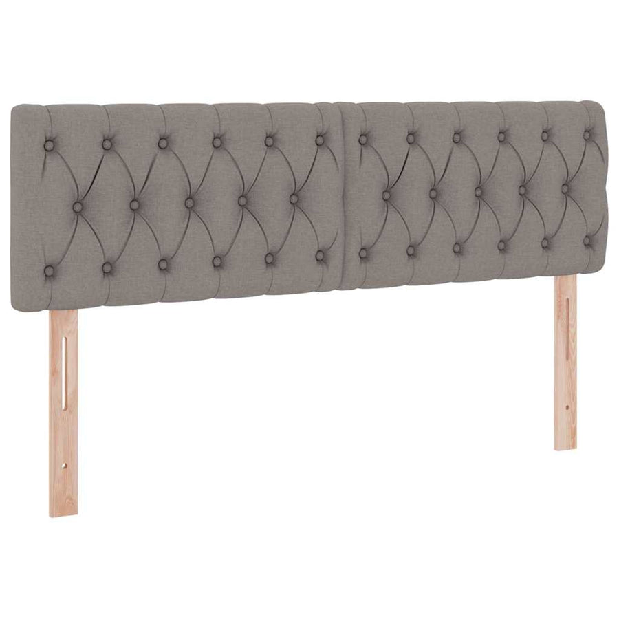 Opbergbed met matras met matras Taupe 140 x 200 cm Bewerkt hout