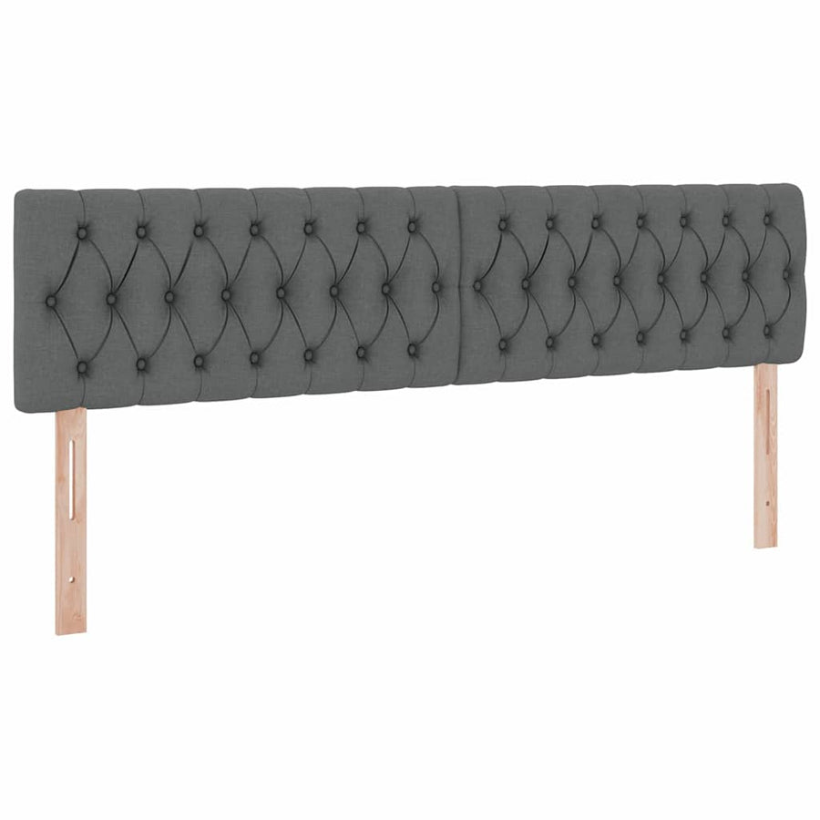 Opbergbed met matras Donkergrijs 180 x 200 cm Bewerkt hout