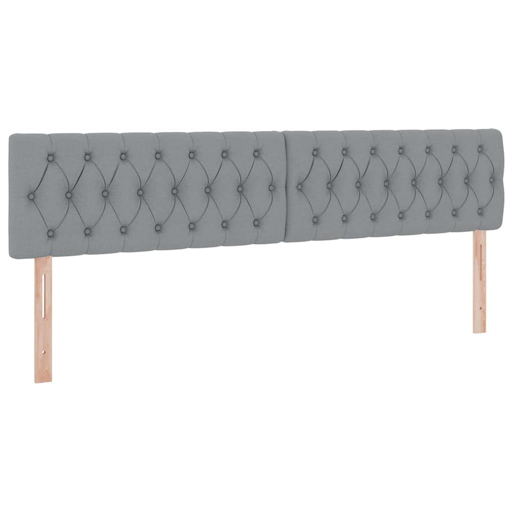 Opbergbed met matras Lichtgrijs 200 x 200 cm Bewerkt hout