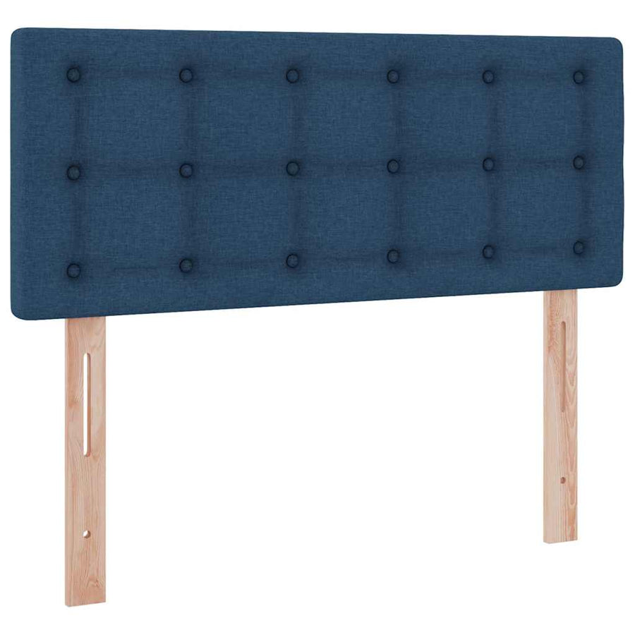 Opbergbed met matras met matras Blauw 120 x 200 cm Bewerkt hout