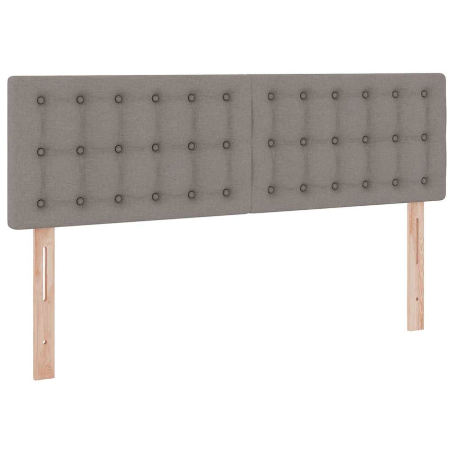 Opbergbed met matras met matras Taupe 140 x 200 cm Bewerkt hout