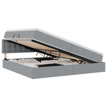 Opbergbed met matras Lichtgrijs 200 x 200 cm Bewerkt hout