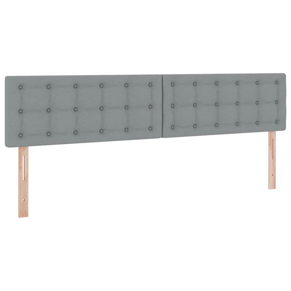 Opbergbed met matras Lichtgrijs 200 x 200 cm Bewerkt hout