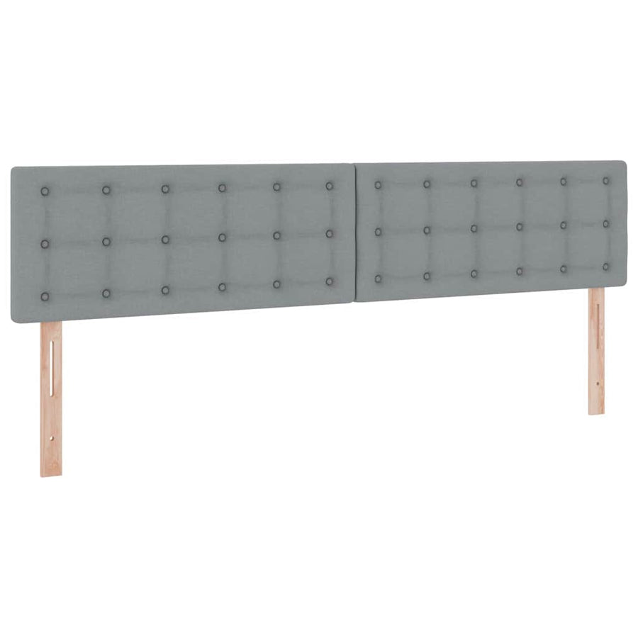 Opbergbed met matras Lichtgrijs 200 x 200 cm Bewerkt hout