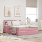 Storage Bed with Mattress and Headboard Pink 140 x 200 cm Velvet