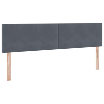 Opslag bed met matras Donkergrijs 160 x 200 cm Fluweel