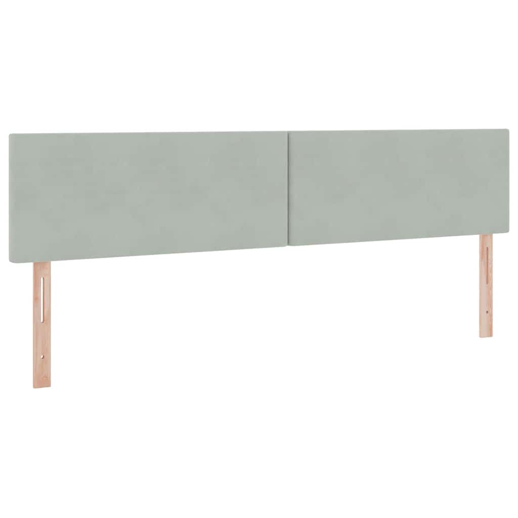 Opslag bed met matras Lichtgrijs 200 x 200 cm Fluweel