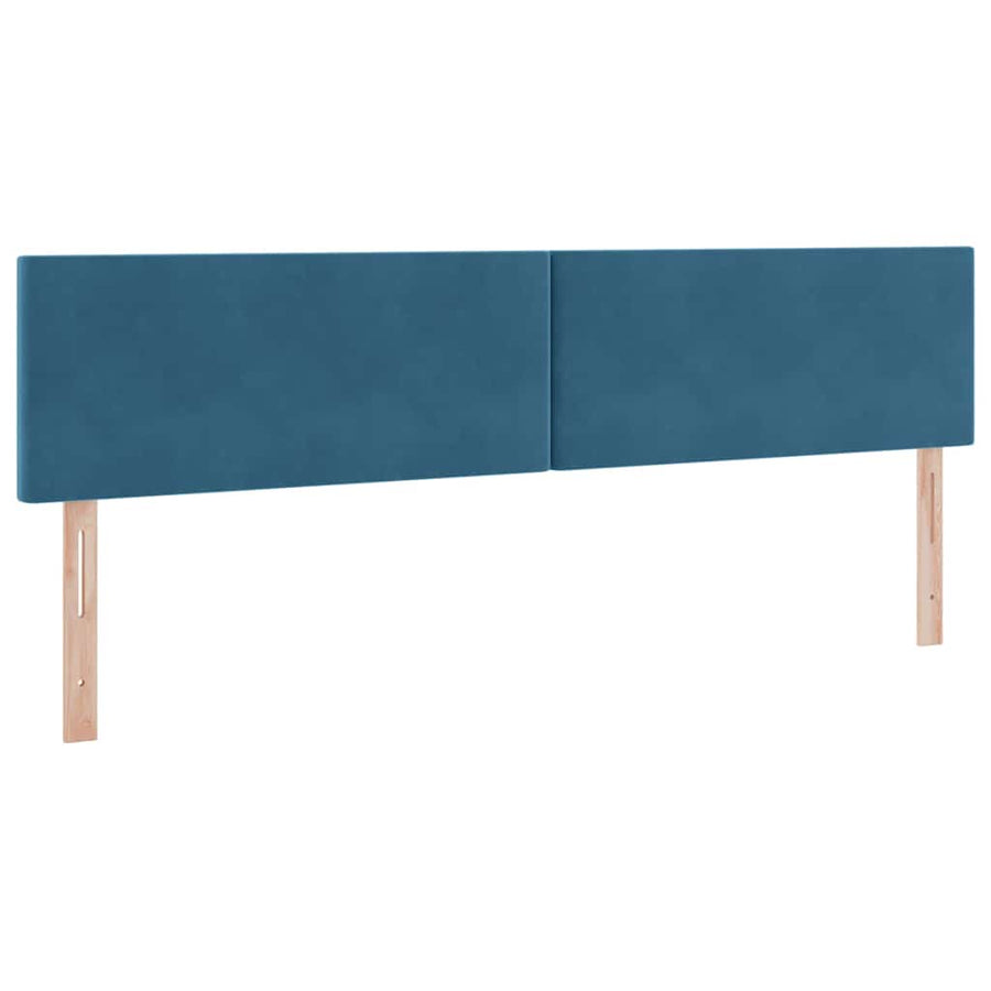 Opslag bed met matras Donkerblauw 200 x 200 cm Fluweel