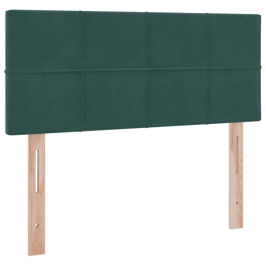 Opslag bed met matras Donkergroen 120 x 200 cm Fluweel