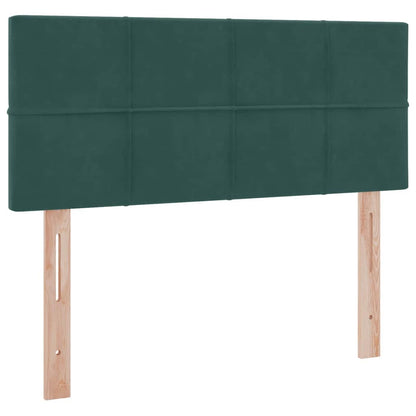 Opslag bed met matras Donkergroen 120 x 200 cm Fluweel