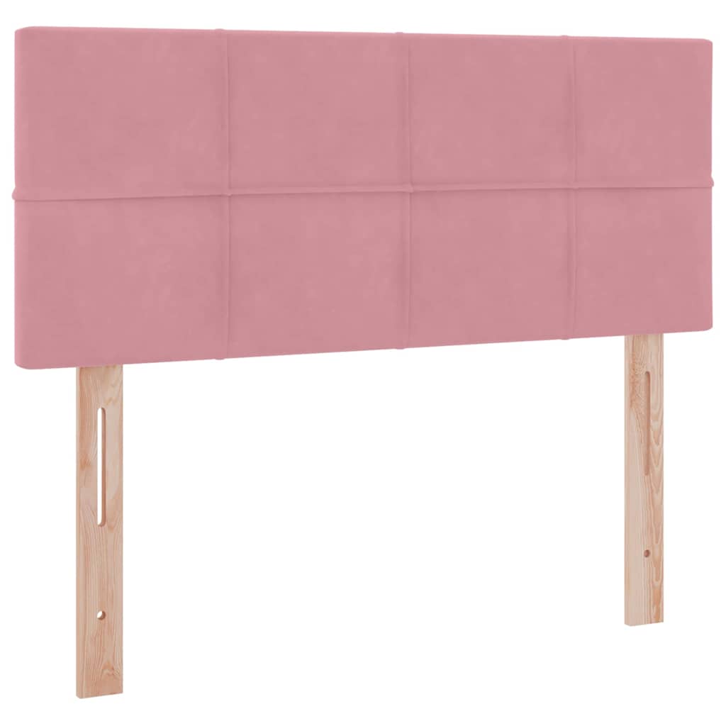 Opslag bed met matras met hoofdeinde Roze 120 x 200 cm Fluweel