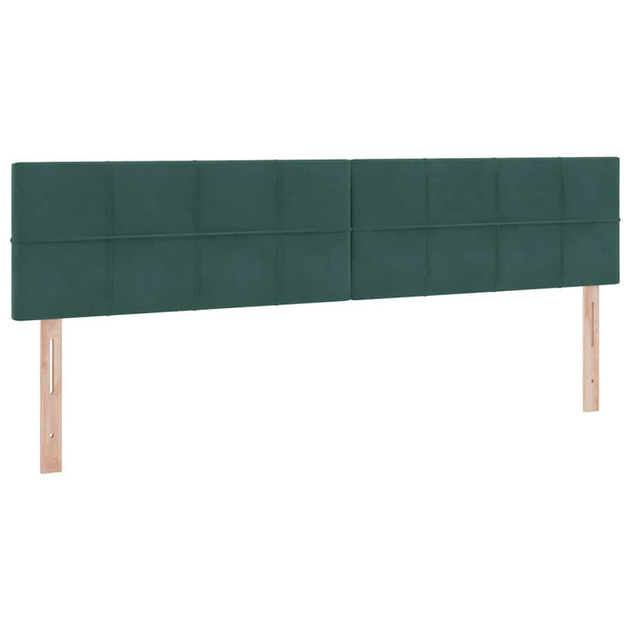 Opslag bed met matras Donkergroen 200 x 200 cm Fluweel