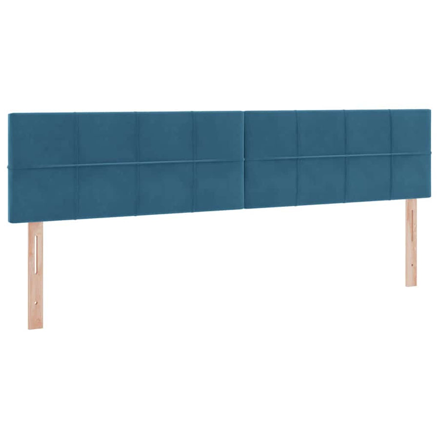 Opslag bed met matras Donkerblauw 200 x 200 cm Fluweel
