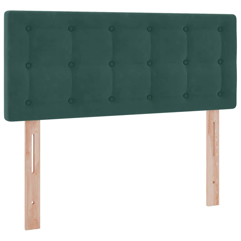 Opslag bed met matras Donkergroen 120 x 200 cm Fluweel