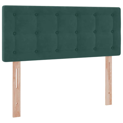 Opslag bed met matras Donkergroen 120 x 200 cm Fluweel