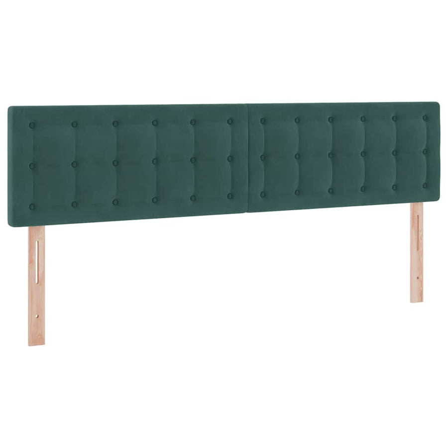Opslag bed met matras Donkergroen 180 x 200 cm Fluweel