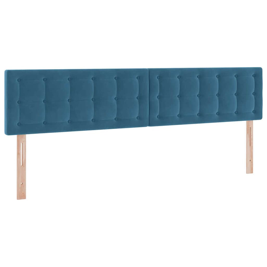 Opslag bed met matras Donkerblauw 200 x 200 cm Fluweel