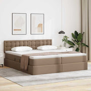 Opslagbed 180x200 cm cappuccino kunstleer