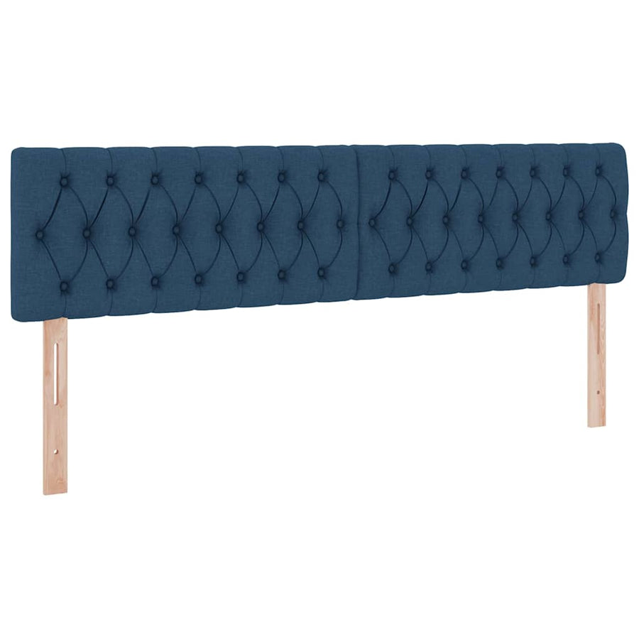 Opslag bed met matras met opslag Blauw 200 x 200 cm Nep Leer
