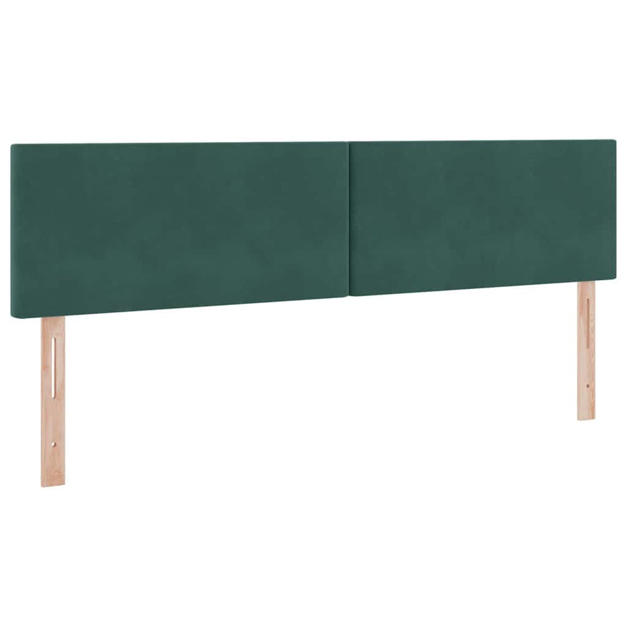 Opslag bed met matras met hoofdeinde Donkergroen 100 x 200 cm