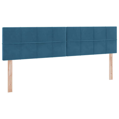 Opslag bed met matras met hoofdeinde Donkerblauw 90 x 200 cm