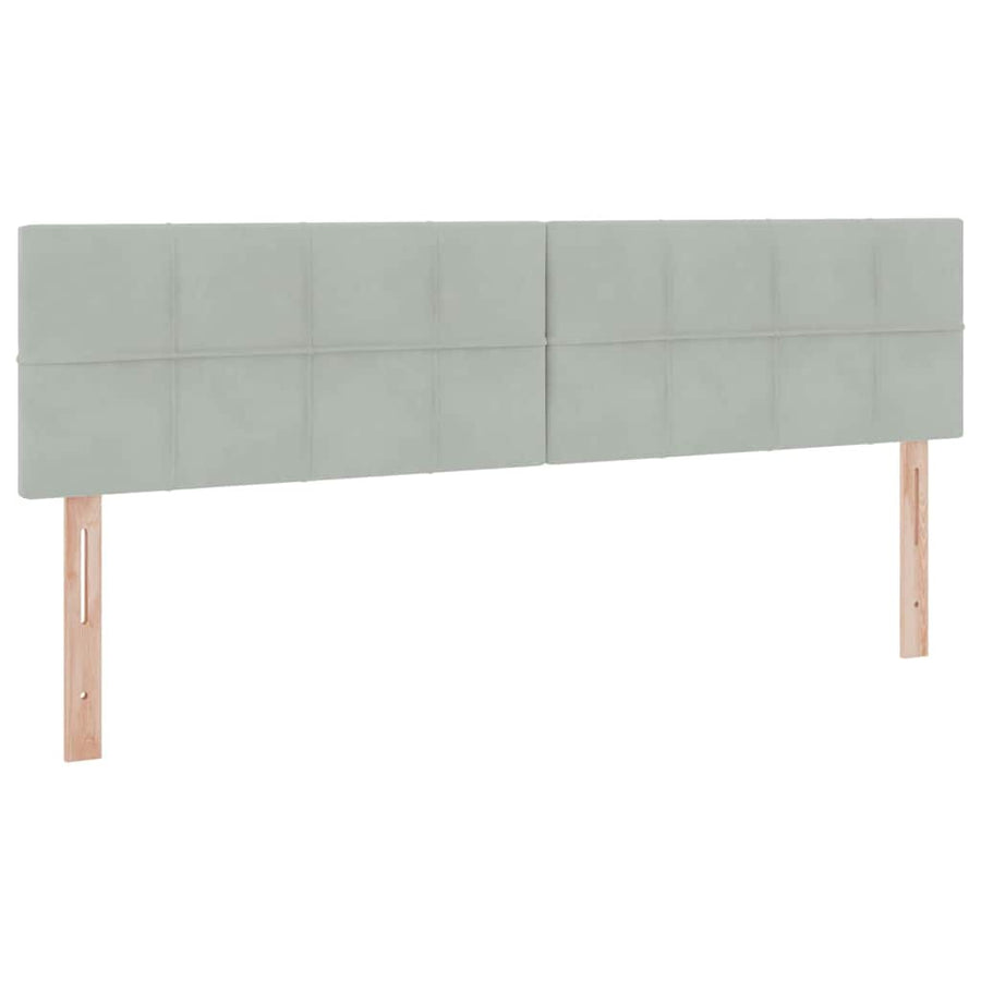 Opslag bed met matras met hoofdeinde Lichtgrijs 100 x 200 cm