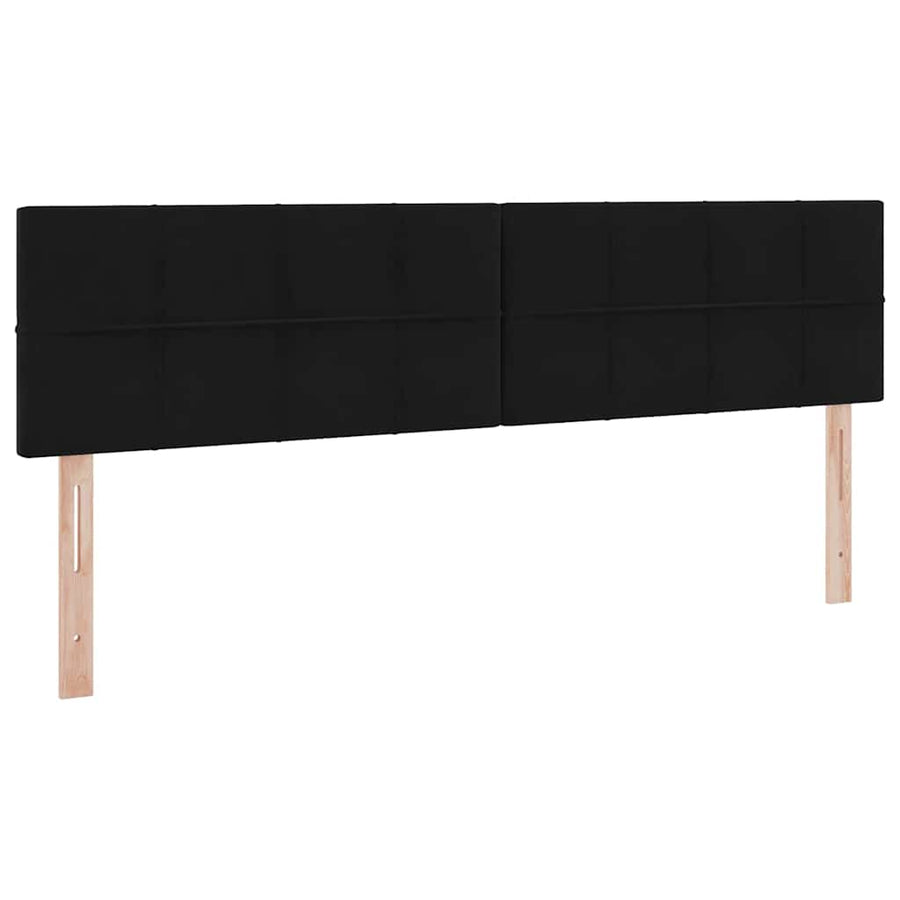 Opslag bed met matras met hoofdeinde Zwart 100 x 200 cm