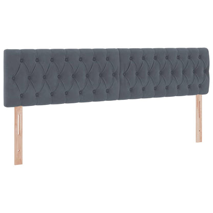Opslag bed met matras met hoofdeinde Donkergrijs 100 x 200 cm