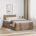 Opbergbed 120x200 cm cappuccino met LED en matras
