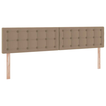 Opbergbed met LED met matras Lichtgrijs 200 x 200 cm Nep Leer