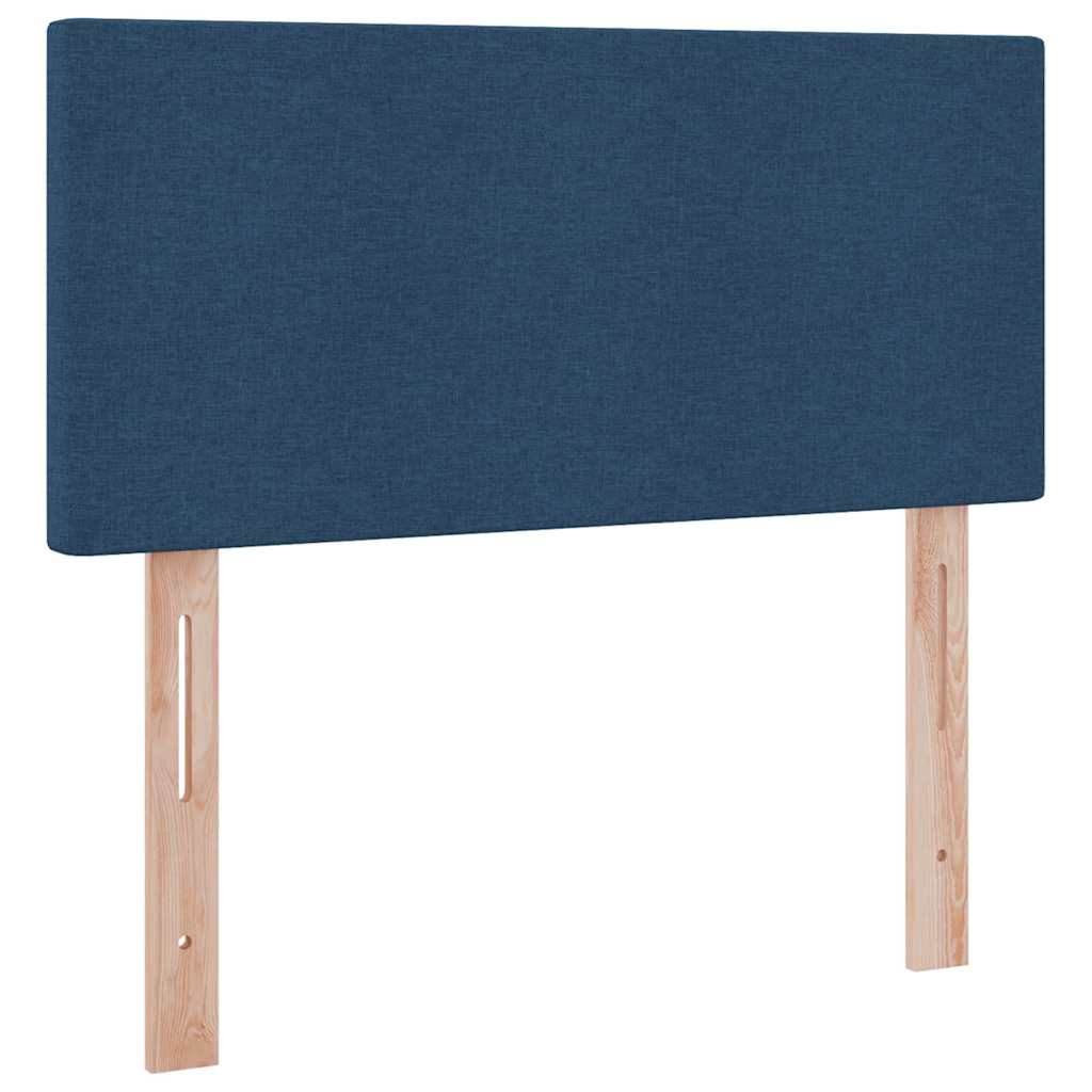 Opbergbed met LED met matras met LED Blauw 100 x 200 cm Stof