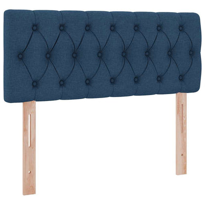 Opbergbed met LED met matras met LED Blauw 120 x 190 cm Stof