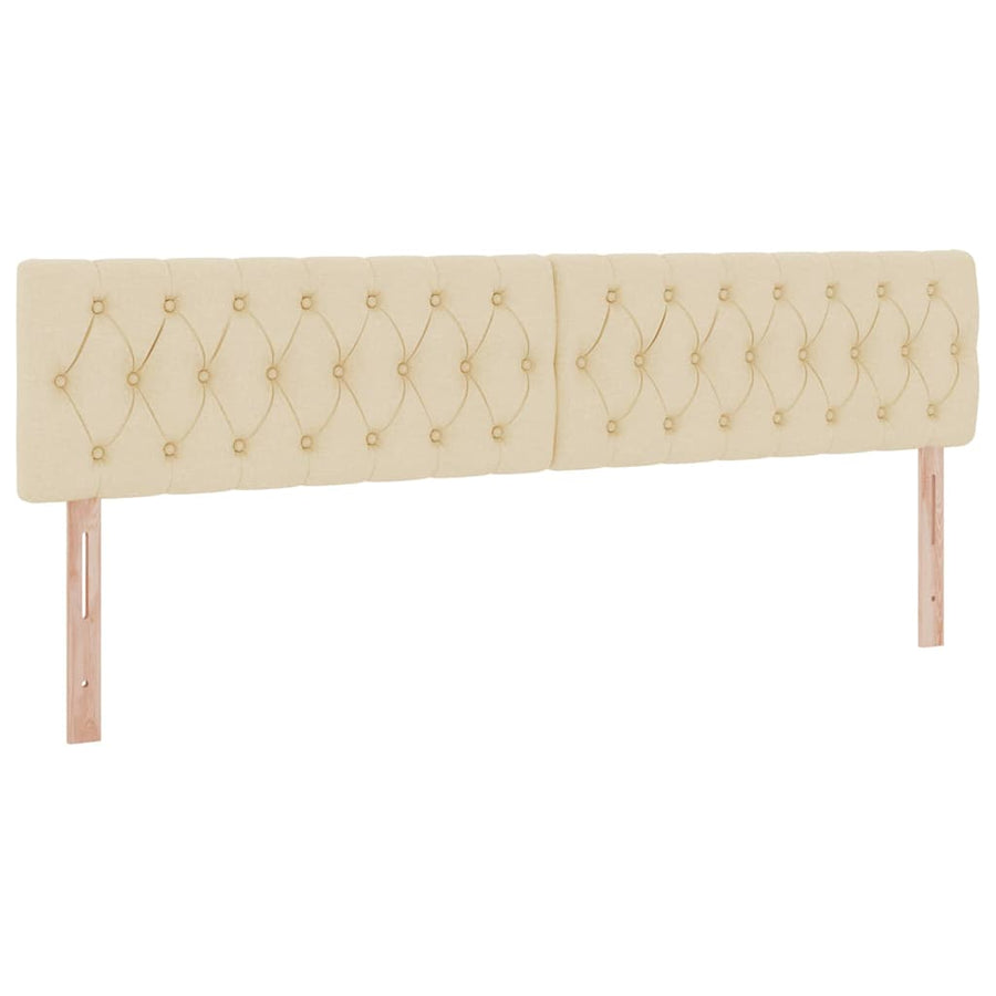 Opbergbed met LED met matras met LED Crème 200 x 200 cm Stof