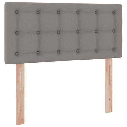Opbergbed met LED met matras met LED Taupe 90 x 190 cm Stof