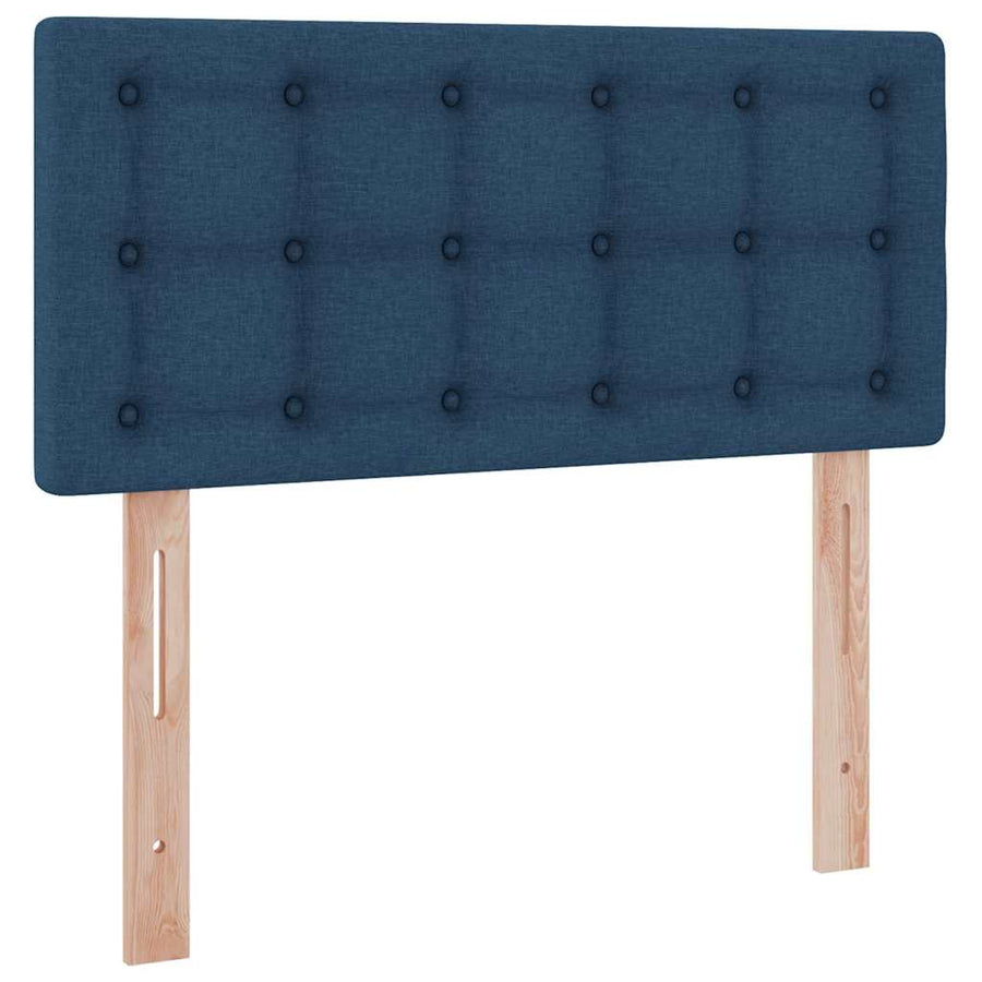 Opbergbed met LED met matras met LED Blauw 100 x 200 cm Stof