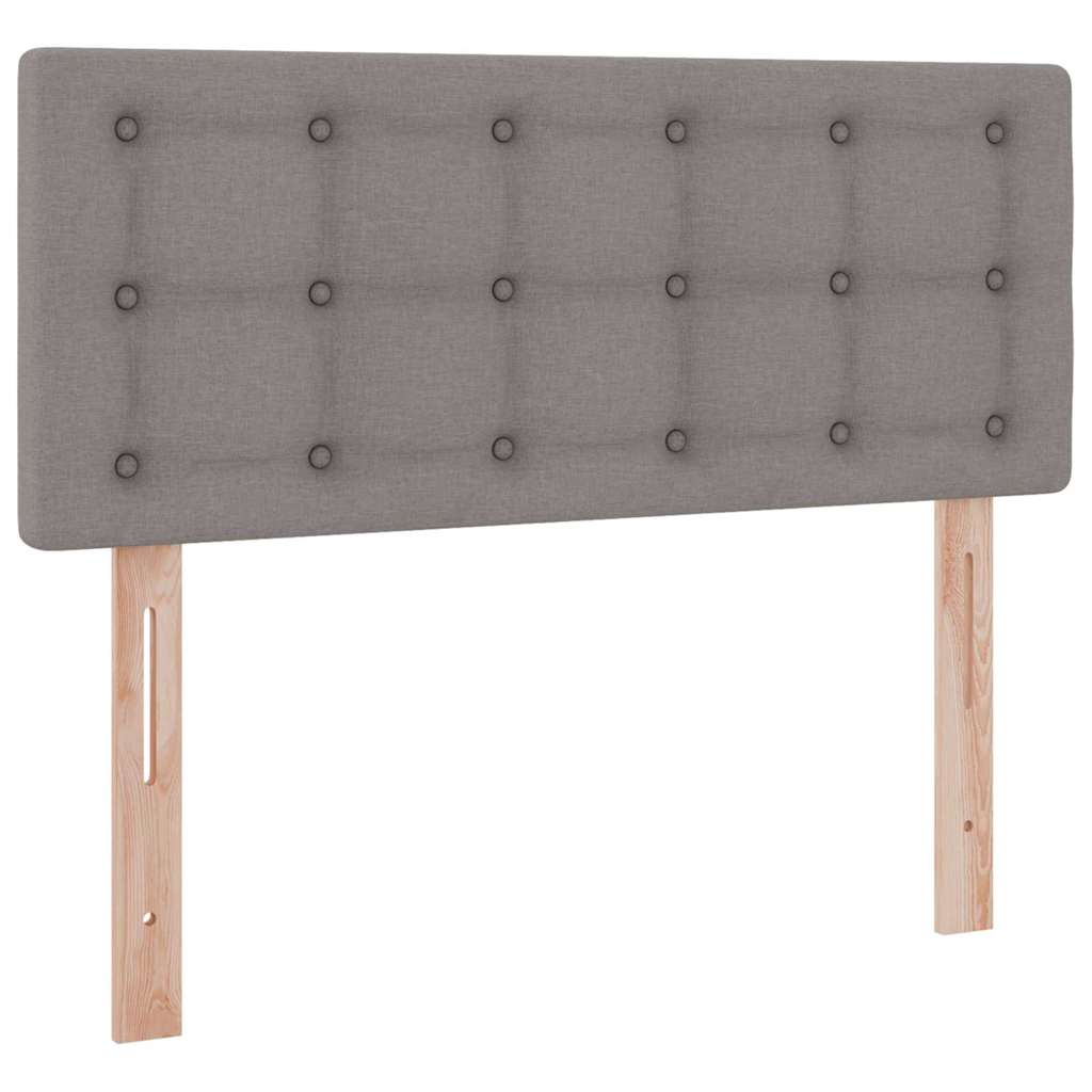 Opbergbed met LED met matras Taupe 120 x 190 cm Polyester