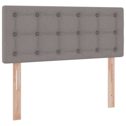 Opbergbed met LED met matras Taupe 120 x 190 cm Polyester