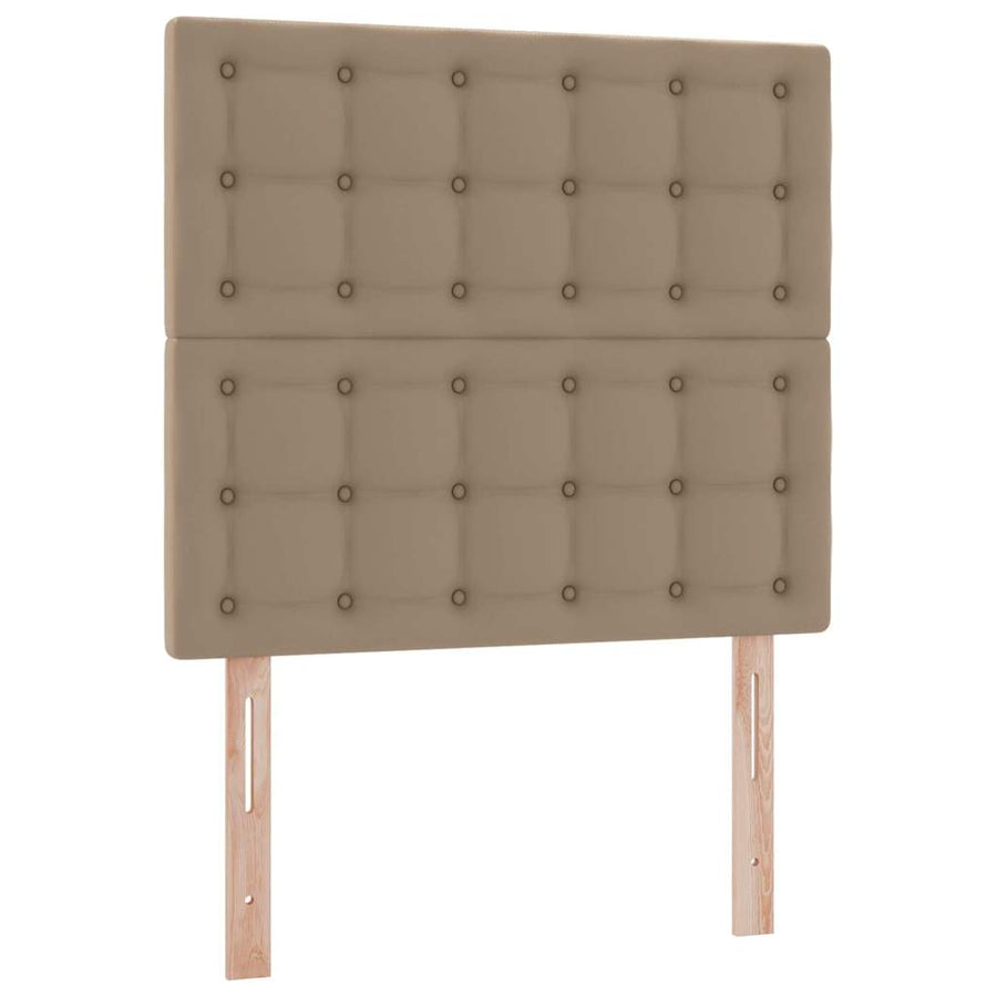 Opslag bed met matras Cappuccino 90 x 200 cm Nep Leer