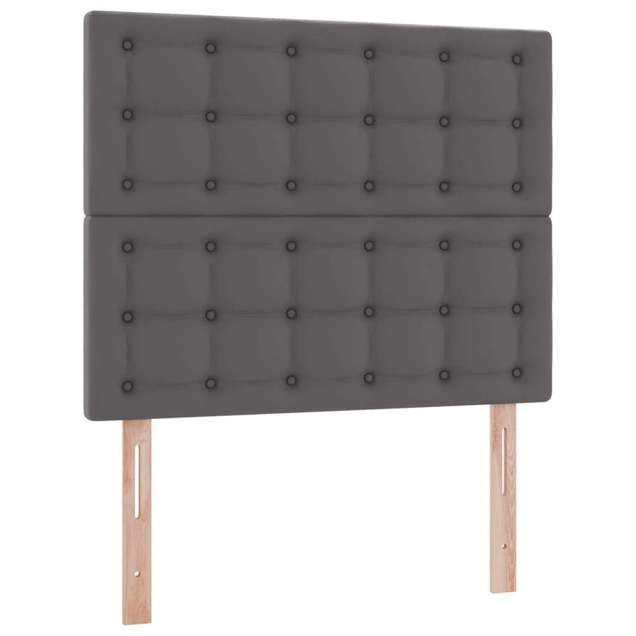 Opslag bed met matras met opslag Grijs 120 x 200 cm Nep Leer