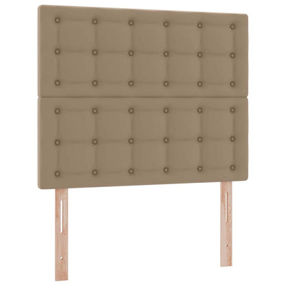 Opslag bed met matras Cappuccino 120 x 200 cm Nep Leer